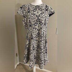 Alfani Black and White Asymmetrical Dress